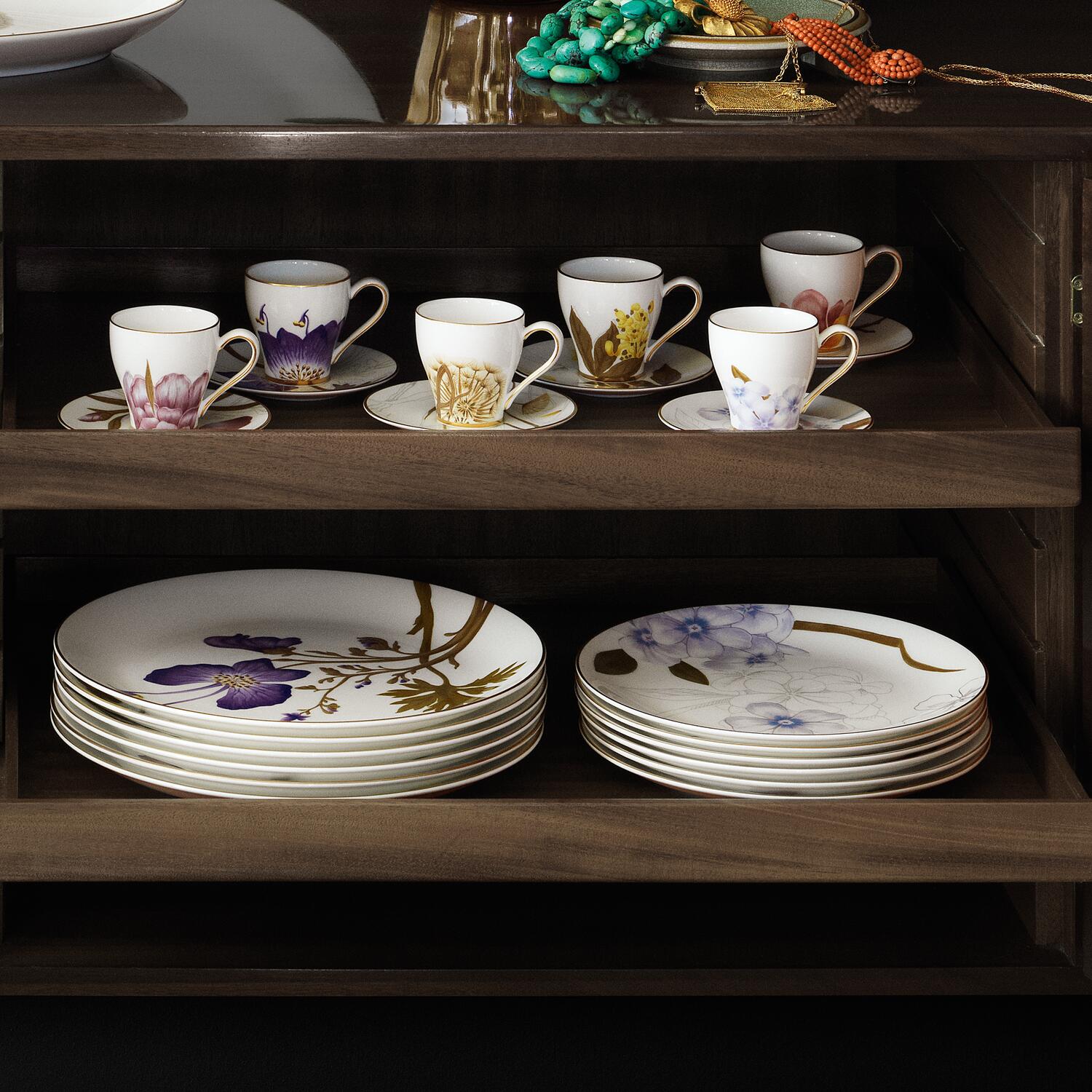 Flora tallerken, Stedmoderblomst - 27 cm.